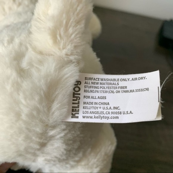 Kellytoy White Bear with Pink Cupcake Plush Toy - Picture 7 of 7